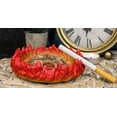 thumbnail image 6 of Gothic Arch Devil Skull Face Fire Wheel Flame Hell Bone Cigarette Ashtray Figure, 6 of 7