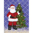 thumbnail image 1 of Santa Claus et Drapeau de Sapin de Noël Taille Jardin, 1 of 1