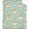 thumbnail image 2 of Yibo Hamster Blanket Flannel Soft and Comfortable Anti-static Bed Sofa Blanket, 2 of 7