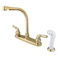 thumbnail image 1 of Kingston Brass Magellan 8" High Arch Kitchen Faucet With Sprayer, 1 of 4