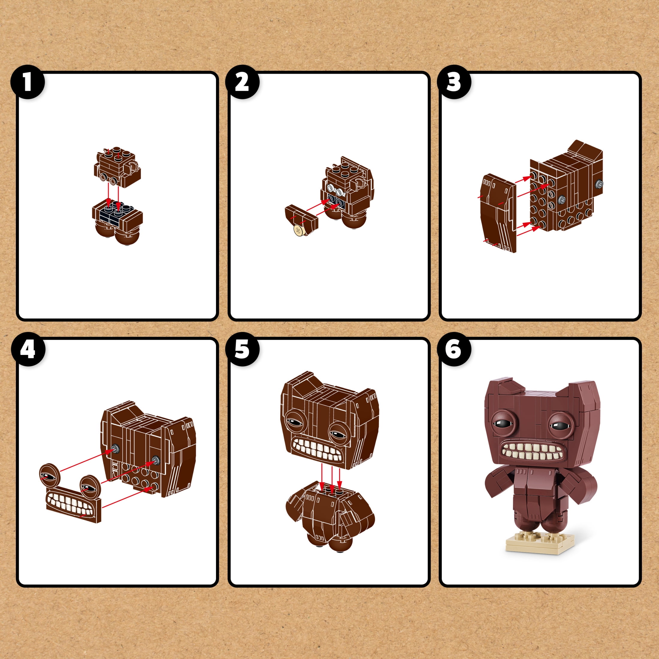MAX Build More Premium Fugglers Building Bricks Collection de ZURU Au hasard
