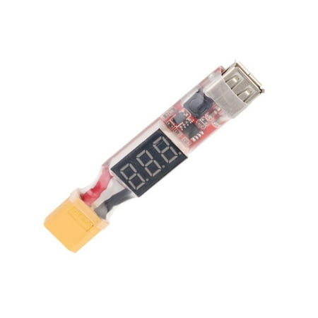 - HobbyFlip XT60 2S-6S LiPo Battery USB Converter Adapter Power Li-Po 2s 3s 4s 5s 6s for RC Aircraft