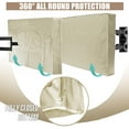 thumbnail image 5 of HOMEYA Outdoor TV Cover 52-55 Inch Weatherproof,600D Heavy Duty Waterproof TV Cover for Outside,TV Protector Outside Television Covers, 5 of 9