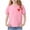Pink, variant on Eltusu Girls Short Sleeve Tops, Cotton Soft Casual Crewneck Summer T-Shirts Pink Size 10 T