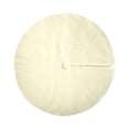 thumbnail image 3 of FabricLA White Faux Fur Tree Skirt Cut - 40 Inches with Rounded Edges (No Backing) for Holiday Decor, 3 of 9