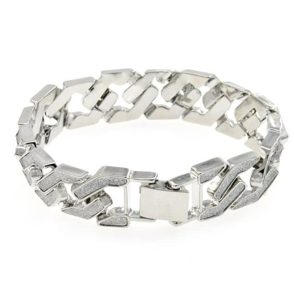 TopLLC Bracelet for Women Men Chain Bracelet Stainless Steel Link Chain Bangle Male Hiphop Trendy Wrist Jewelry Gifts on Clearance