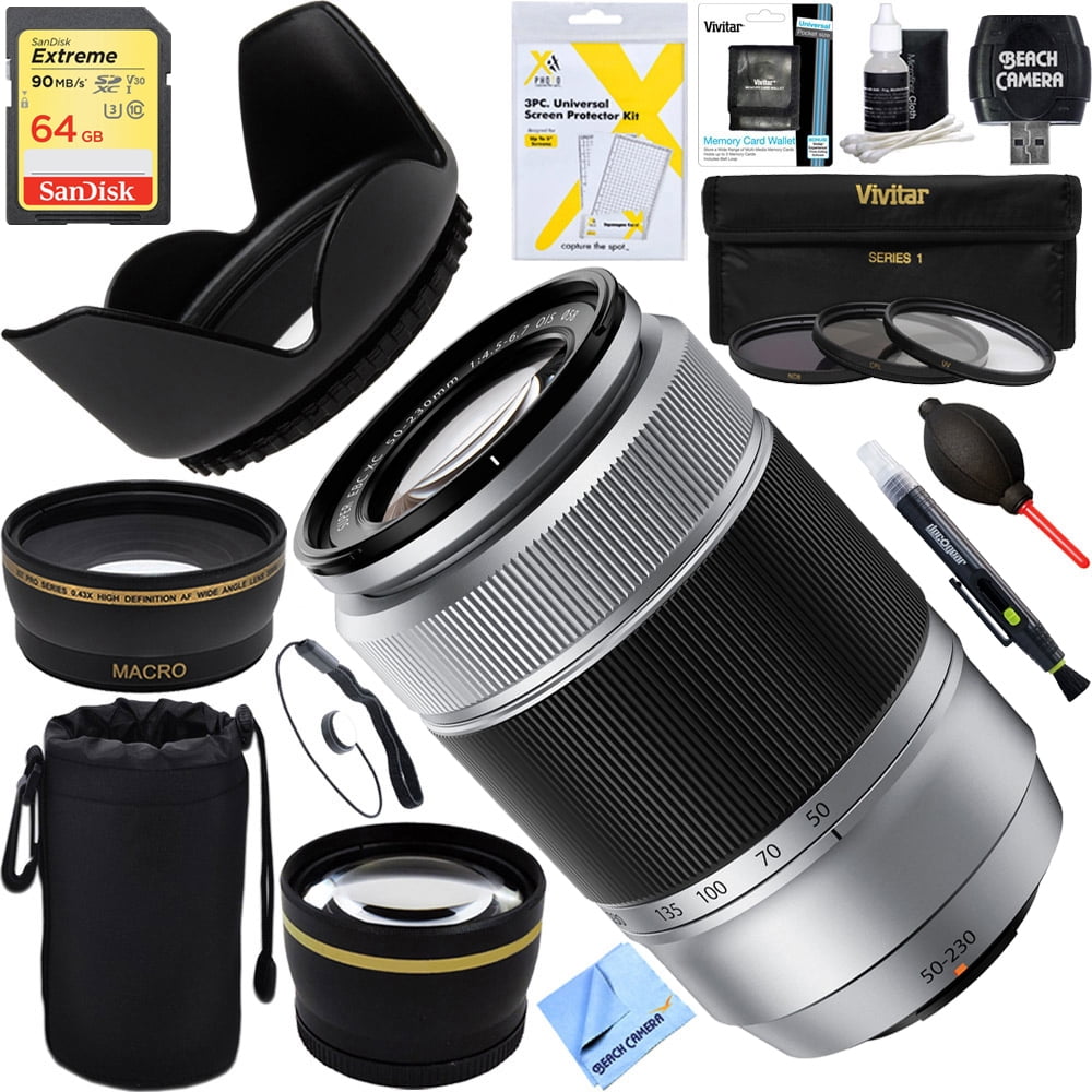Fujifilm Fujinon Xc 50 230mm 76 350mm F4 5 6 7 Ois Silver X Mount Lens Cameras 64gb Ultimate Filter Bundle Walmart Com Walmart Com Fujifilm Fujinon Xc 50 230mm 76 350mm F4 5 6 7 Ois Silver X Mount Lens Cameras 64gb Ultimate Filter Bundle Walmart Com Walmart Com