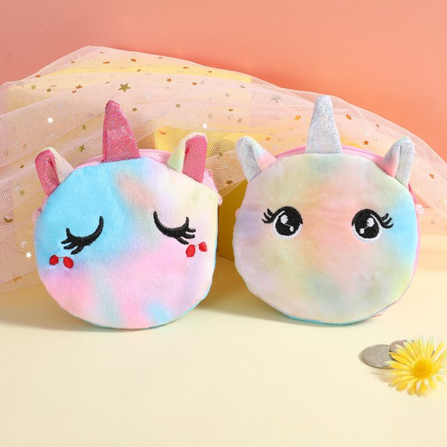Bolsa Monedero de animales para niños de mensajero de dibujos animados de felpa a la moda minibonito para el pecho JShteea Para Estrenar