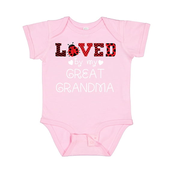 Inktastic Loved by My Great Grandma Cute Ladybug Boys or Girls Baby Bodysuit