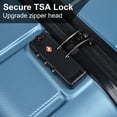 thumbnail image 3 of 3 Piece Luggage Sets,Hardside Expandable Travel Laggage with TSA Lock (20/24/28),Rolling Travel Luggage Set with Spinner Wheels Carry On Luggage Set,Women Business and Student Suitcase Set,Cyan, 3 of 7