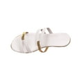 thumbnail image 4 of Tawop Women Shoes Sandals for Women Casual Beach Summer Hollow Out Sandals White 5.5, 4 of 7