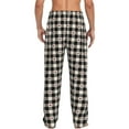 thumbnail image 7 of Salouo Black Plaid Heart Print Pajama Pants for Men, Lounge Pants Elastic Waistband Casual Men's sleepwear Loungewear Sleep Pajama Pant -X-Large, 7 of 7
