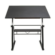 Studio Designs Zenith Height Adjustable, Adjustable Top Drafting Table in Black