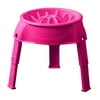 Outward Hound 51011 3in1 Up Feeder Elevated Raised Slow Feed Prevent Bloat Dog Bowl, Pink