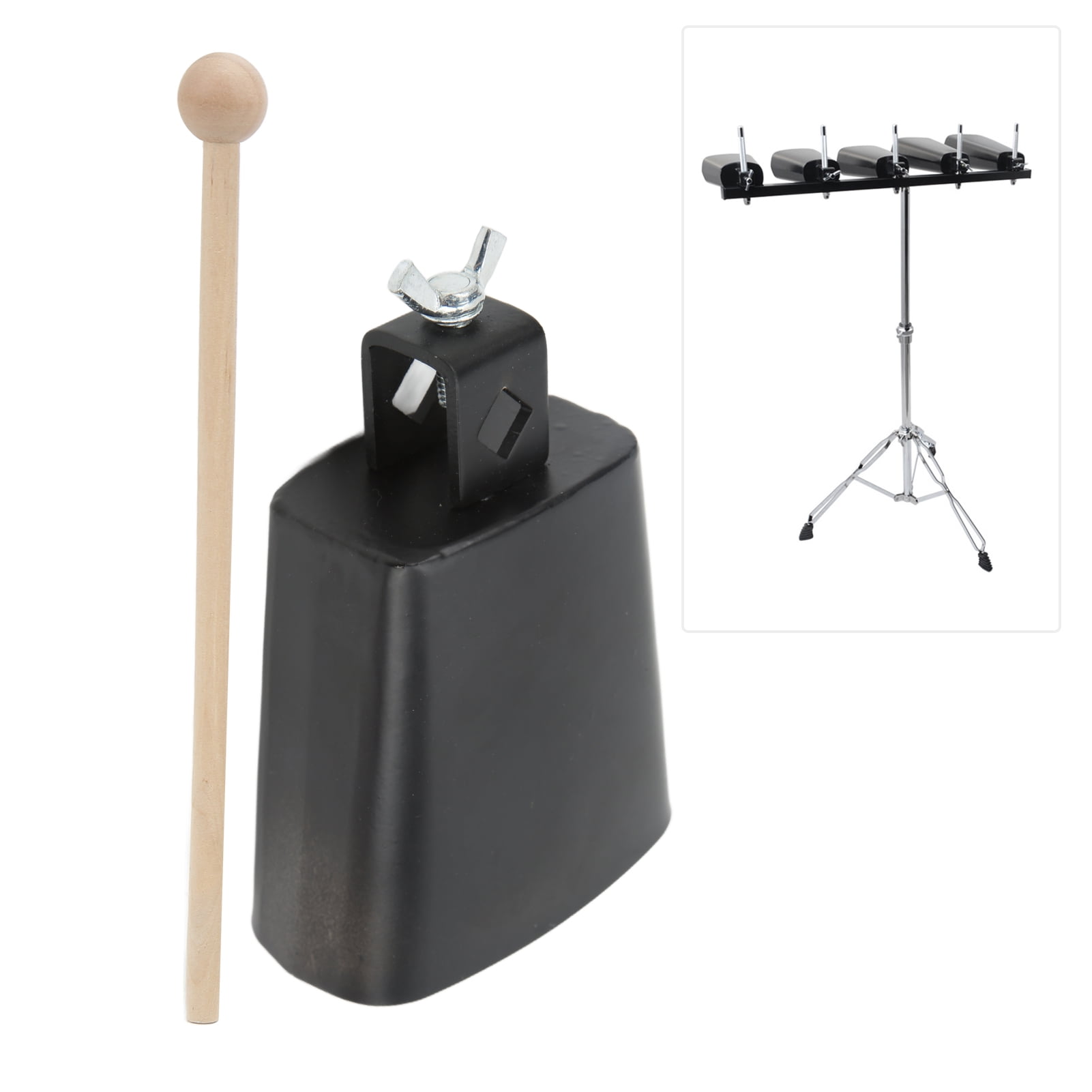 YLSHRF Metal Cow Bell Noise Maker Hand Percussion Instrument Cowbell