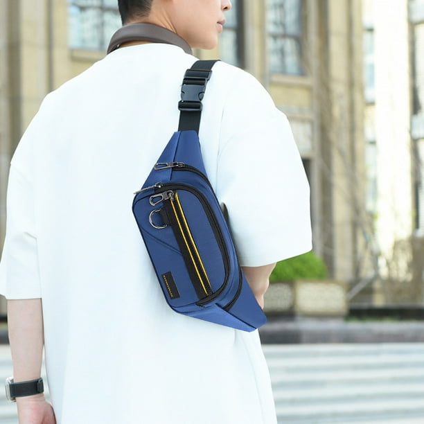 Riñonera Deportiva para Hombre, Bandolera para Deportes Al Aire Libre, Bolso de Pecho para Hombre, Funda para Móvil