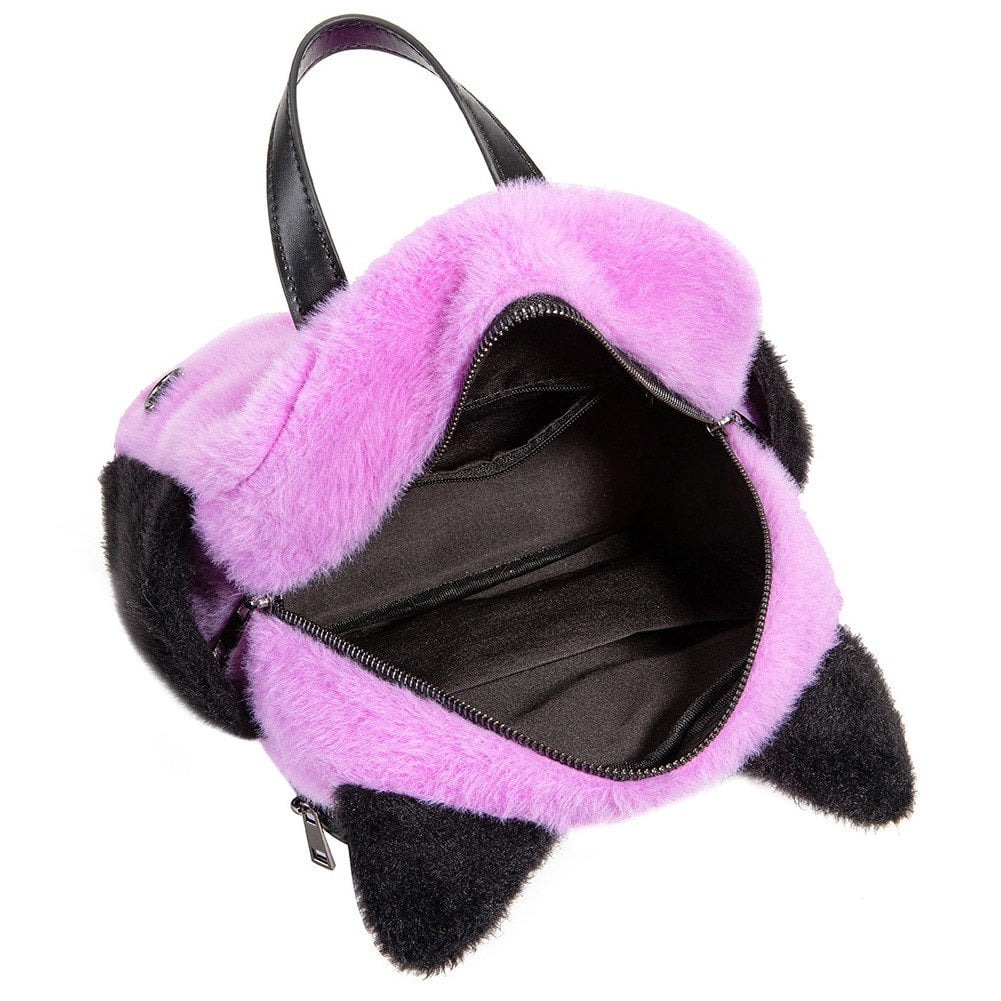Yvsxxv Purple Plush Ita Backpack, Women Pin Display Daily Backpack, 1 Pc