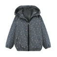thumbnail image 1 of MYJAJAYI Boys Rain with Hood Jacket Lightweight Waterproof Jacket Raincoat for Kids Boys Gray Size M, 1 of 6