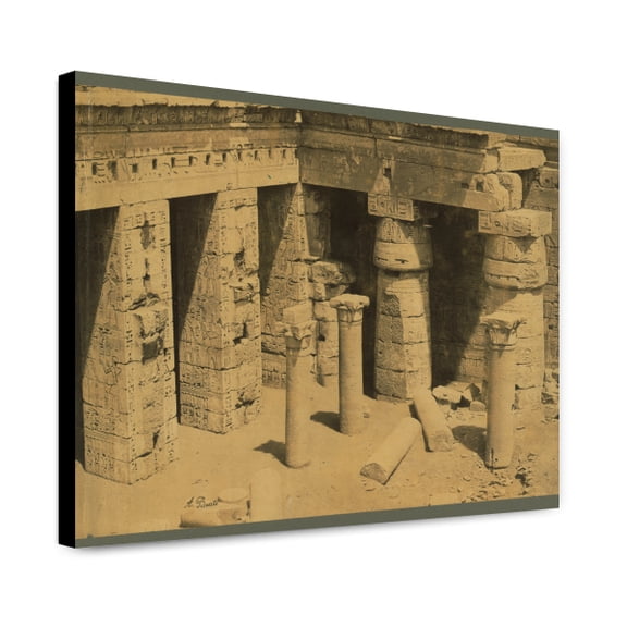 Canvas Print: Ruins Of The Second Court At The Back Of The Palace/temple Of