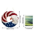 thumbnail image 6 of 250th Anniversary Eagle Wreath – American Eagle Flag Patriotic Wreath for Front Door, 2026 USA 250 Decorations for 4th of July, Independence Day & Veterans Day Decor (B), 6 of 6