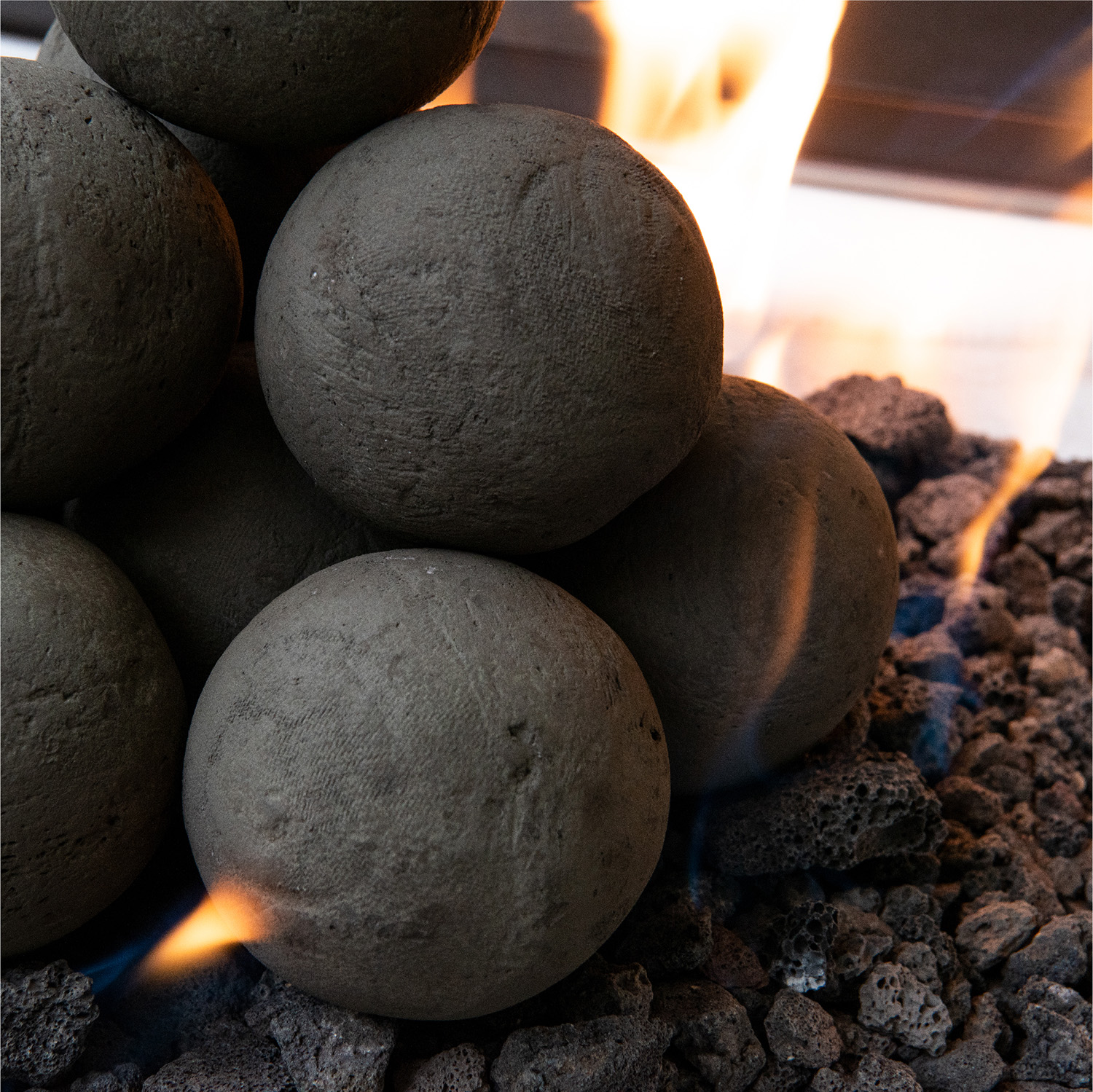 Pewter Gray, Ceramic Fire Balls | 2" Set of 30 - image 3 of 7
