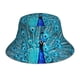 thumbnail image 1 of Fotbe Beautiful Blue Peacock Sombrero Tipo Pescador con Estampado – Sombrero de Sol de Algodón de Moda para Playa, Golf, Pesca, 1 of 6