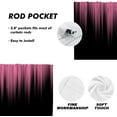 thumbnail image 4 of Pink and Black Kitchen Valance Curtain for Window Ombre Abstract Girly Modern Art Fun Small Short Home Living Room Bedroom Bathroom Drapes Fabric 1 Panel, 52" W x 18" L, Gradient, 4 of 6