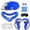 blue, variant on YOPTOP VR Headset Black VR Glasses with Handle High-End Silicone VR Accessories White,red