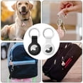 thumbnail image 2 of AirTag Accessories 2 Pack Black White, Easy Installation Shockproof Protective Cover, Waterproof Keychain Design for Wide Applications Including Backpacks, Car Keys, Compatible, 2 of 5