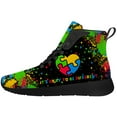 thumbnail image 3 of Aidianart Womens Autism Awareness High Top Sneakers High Top Shoes Size 12, 3 of 5