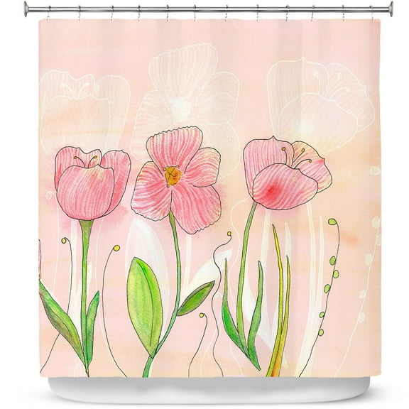Shower Curtains 70" x 93" from DiaNoche Designs by Catherine Holcombe - Floral