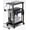 Black with power strip, variant on Computer Tower Stand with Power Outlet, 6 Level Height Ajustable PC Tower Stand for Floor, Mobile Rolling CPU Holder Cart for Gaming, Office, Home, 21.34"-28.3", Black