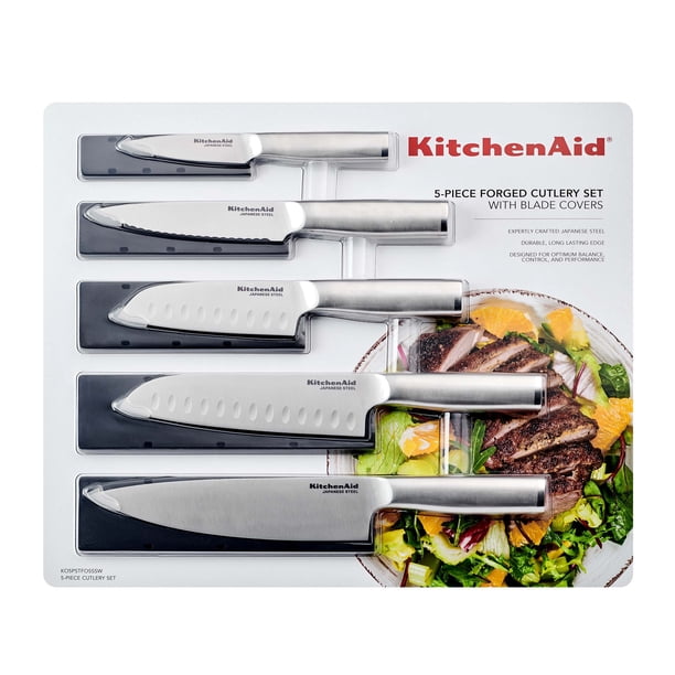 KitchenAid Gourmet 5-Piece Forged Stainless Steel Knife Set