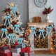 thumbnail image 5 of Lazo de Navidad de Pana 02 Azul, Pequeño, Empaque de Regalo, Decoración del Hogar, Ropa de Apparell, 5 of 6