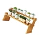 thumbnail image 5 of Estante De Flores De Escritorio, Hermoso Soporte De Mesa De Bambú Para Plantas, Tabla De Drenaje A Rayas Con Espacio Adecuado Para El Hogar, 5 of 7