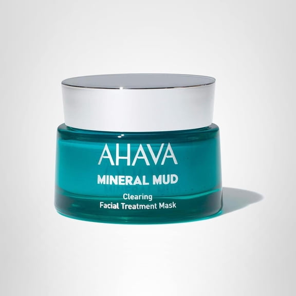 AHAVA Mineral Mud Clearing Facial Treatment Mask - Rich Mud Mask to Clear Pores & Reduce Blemishes, Nourishes & Refreshes, Revitalizes Complexion, with Osmoter, Dead Sea Mud & Jojoba, 1.7 Fl.Oz