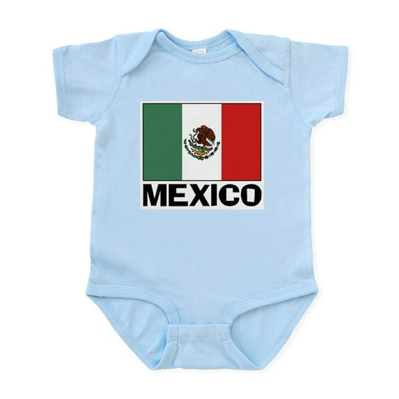 CafePress - Mexican Flag Infant Bodysuit - Baby Light Bodysuit, Size Newborn - 24 Months
