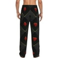 thumbnail image 3 of Xecao Red Poker Men's Straight Lounge Pajama Pants: The Ultimate in Comfortable Sleepwear, 3 of 9
