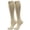 Beige, variant on 1 Pairs 20-30mmhg Compression Socks with Zipper for Men & Women Up to 6XL Knee High Sports Clothing Stocking Athletic Socks