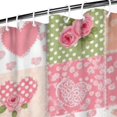 thumbnail image 3 of Pioneer Flower Floral Print Pattern Shower Curtain 72"x84", Bathroom Decorative Shower Curtain Set with 12 Hooks, Waterproof Washable, 3 of 6
