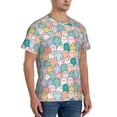thumbnail image 5 of Rocae Colorful Cute Pig for Men's Moisture-Wicking Crew Tee - T-Shirt for Sports, Outdoor Activities, and Casual Wear3X-Large, 5 of 9