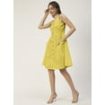 thumbnail image 3 of Moomaya Solid Sleeveless Cotton Dress, Buttoned Midi With Pockets, Summer Dress, 3 of 8