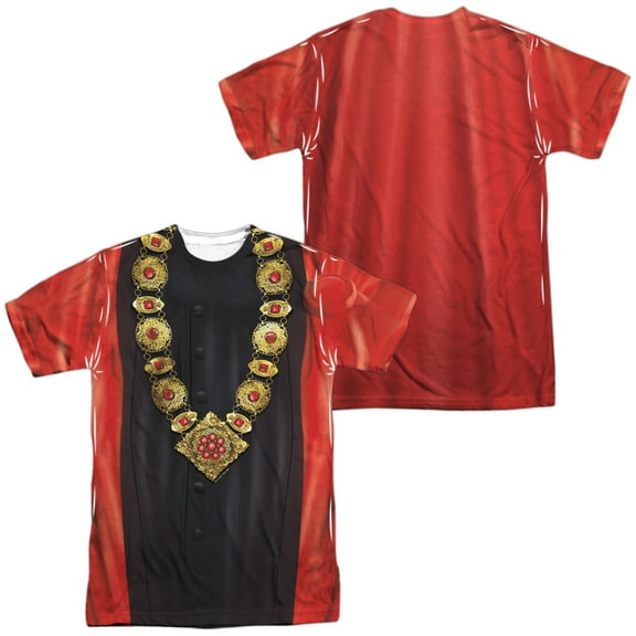 Star Trek Q Uniform Unisex Adult Sublimated Costume T Shirt (Front/Back), Large Multicolor