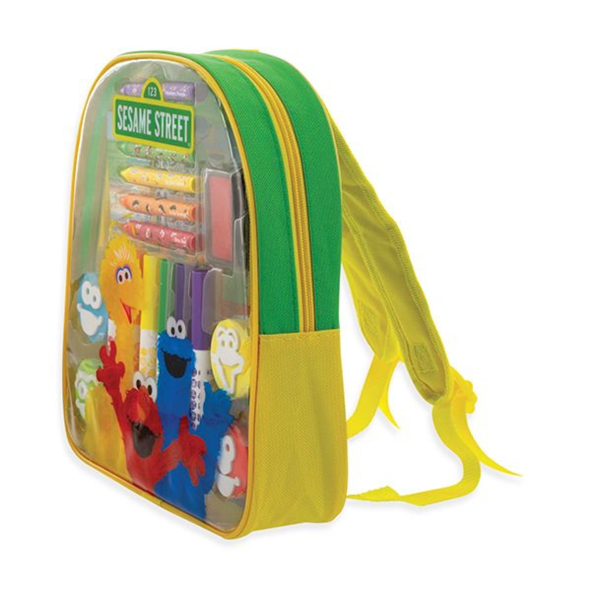 School Supplies Bundle Sesame Street Elmo Backpack Set Deluxe Sesame Street Backpack and Lunch Box with Stickers and 2 Coloring Books 