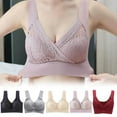 thumbnail image 2 of New Rosy Lift Bra Plus Size Comfort Extra Elastic Wireless Support Lace Bra L8 L3C7, 2 of 9