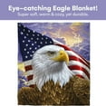 thumbnail image 2 of American Eagle Fleece Blanket for Bed, 50" x 60" Eagle Fleece Throw Blanket for Men, Women and Kids - Super Soft Plush Eagle Blanket Throw Print Blanket for Eagle Lovers, 2 of 5