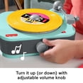 thumbnail image 5 of Fisher-Price Deluxe Rockin Record Player Musical Toy Turntable with 6 Records for Kids Ages 3+, 5 of 6