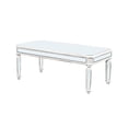thumbnail image 5 of Rectangle Mirrored Coffee Table With Vintage Carved Elements for Living Room, Office, Silver, 5 of 8