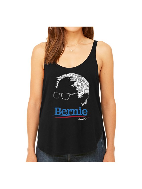 Women's Premium Word Art Flowy Tank Top - Bernie Sanders 2020