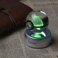 thumbnail image 2 of 3d Cristal Lampe à Bille Image de Gravure Laser dans la Base de Changement de Couleur LED Boule (Multi-Color-Mew), 2 of 5